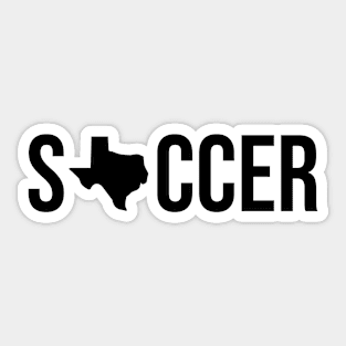 Texas Soccer Sticker